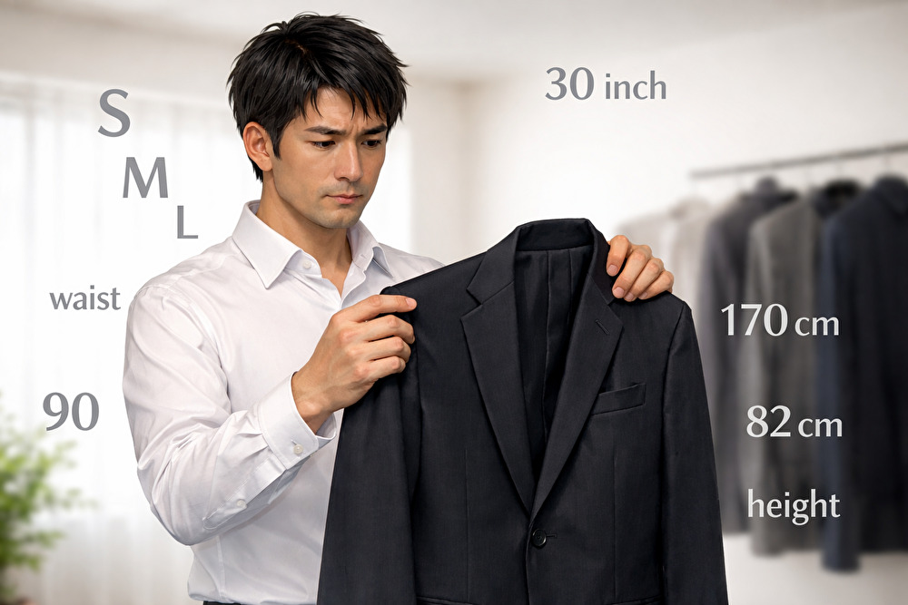 サイズが合っていない礼服