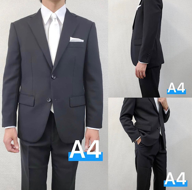 礼服　着用サイズ　A4
