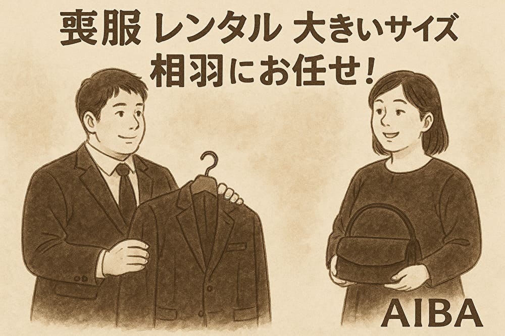 喪服レンタル 大きいサイズ