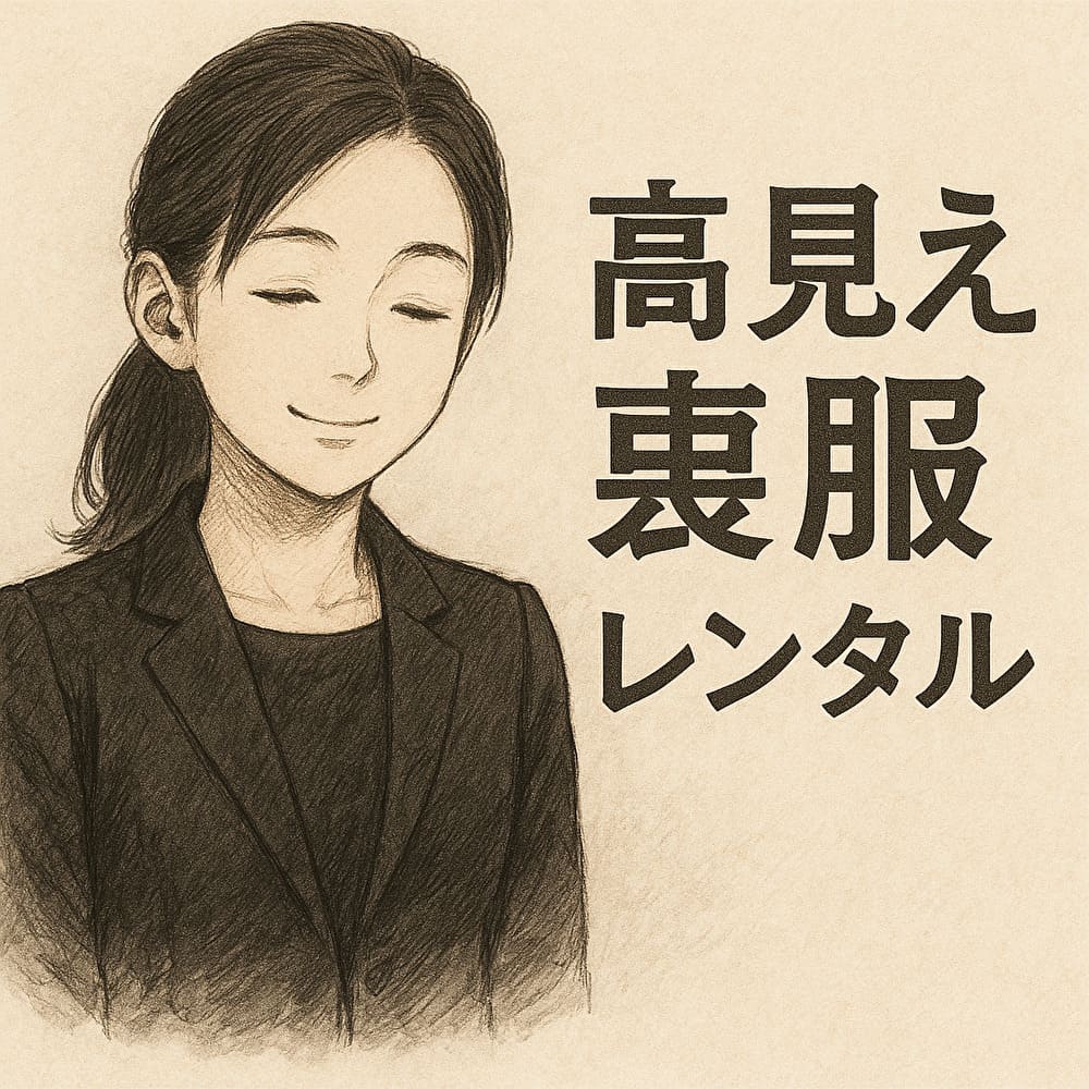 高見え喪服レンタル