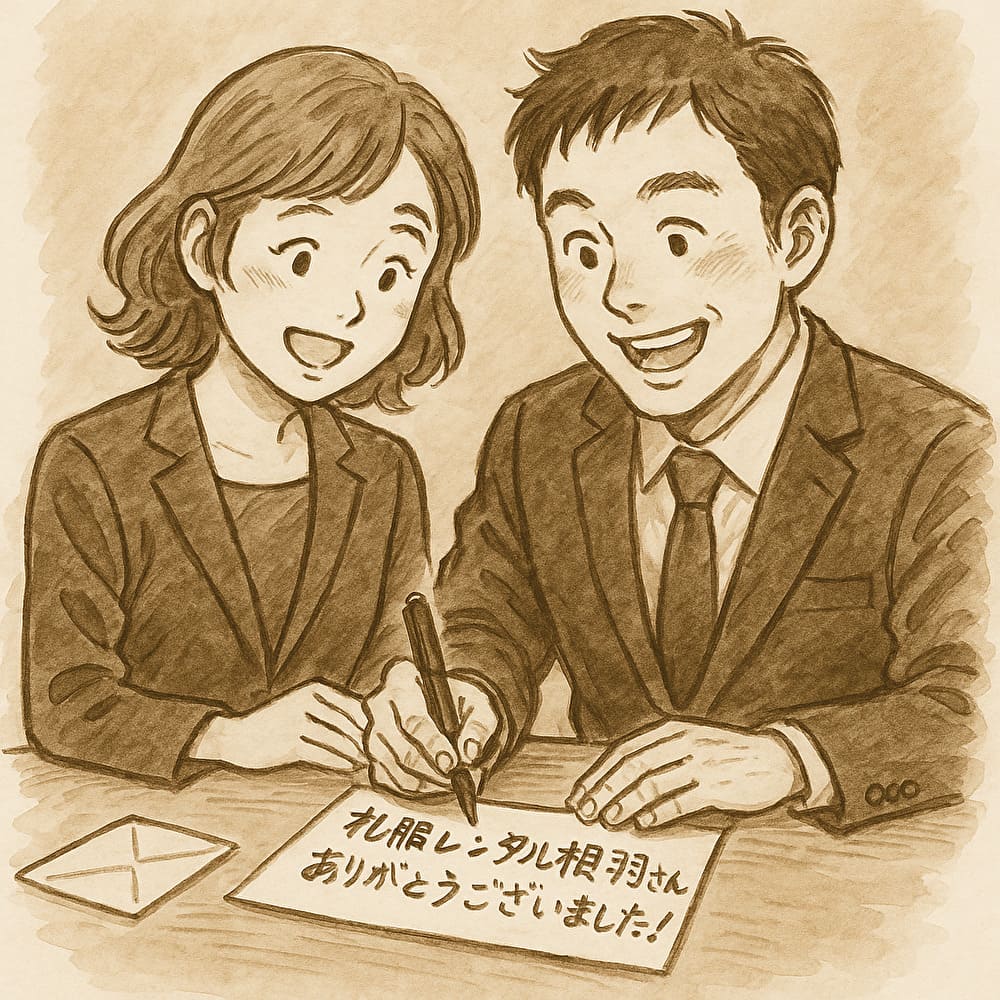 礼服レンタル相羽　お客様レビュー