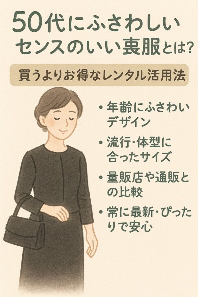 50代にふさわしいセンスのいい喪服