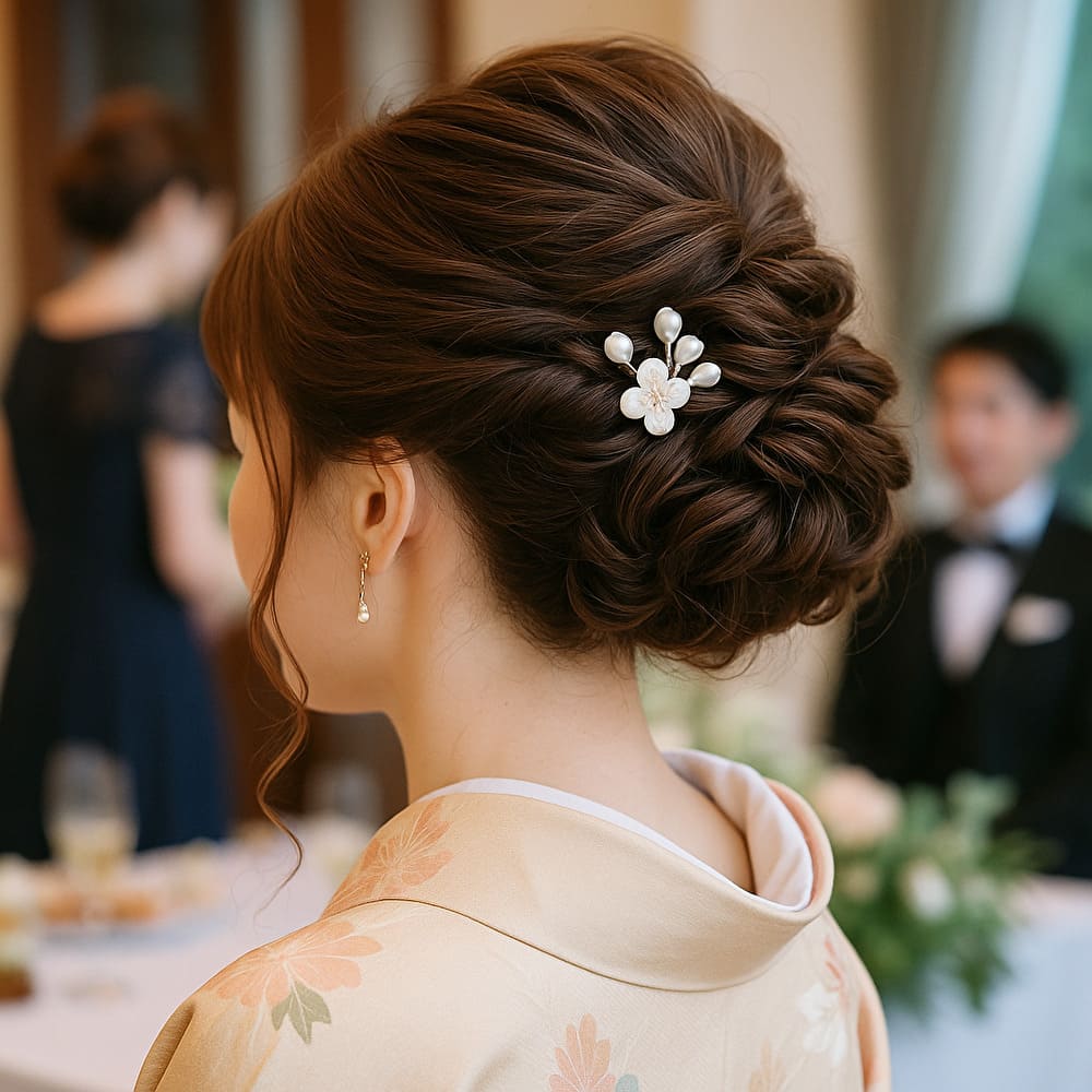 結婚式列席者・参列者のヘアセットのイメージ画像