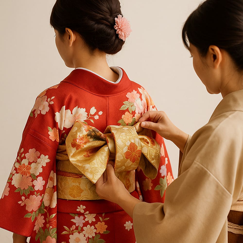 着物の着付けのイメージ画像