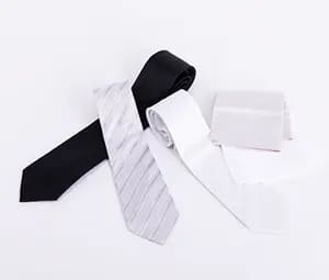 礼服・喪服レンタル相羽の黒ネクタイ